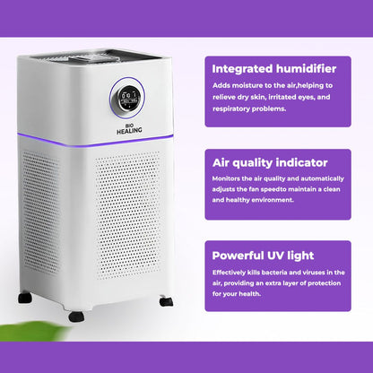 Bio Healing Medical Grade 5 Layers HEPA 13 Air Purifier & Humidifier